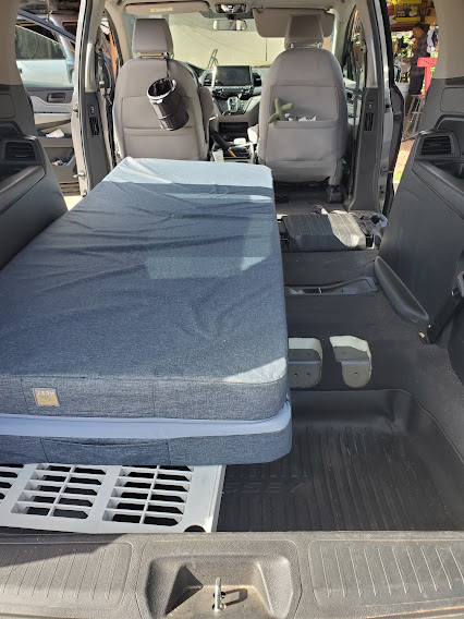 Hest Dually Mattress in minivan